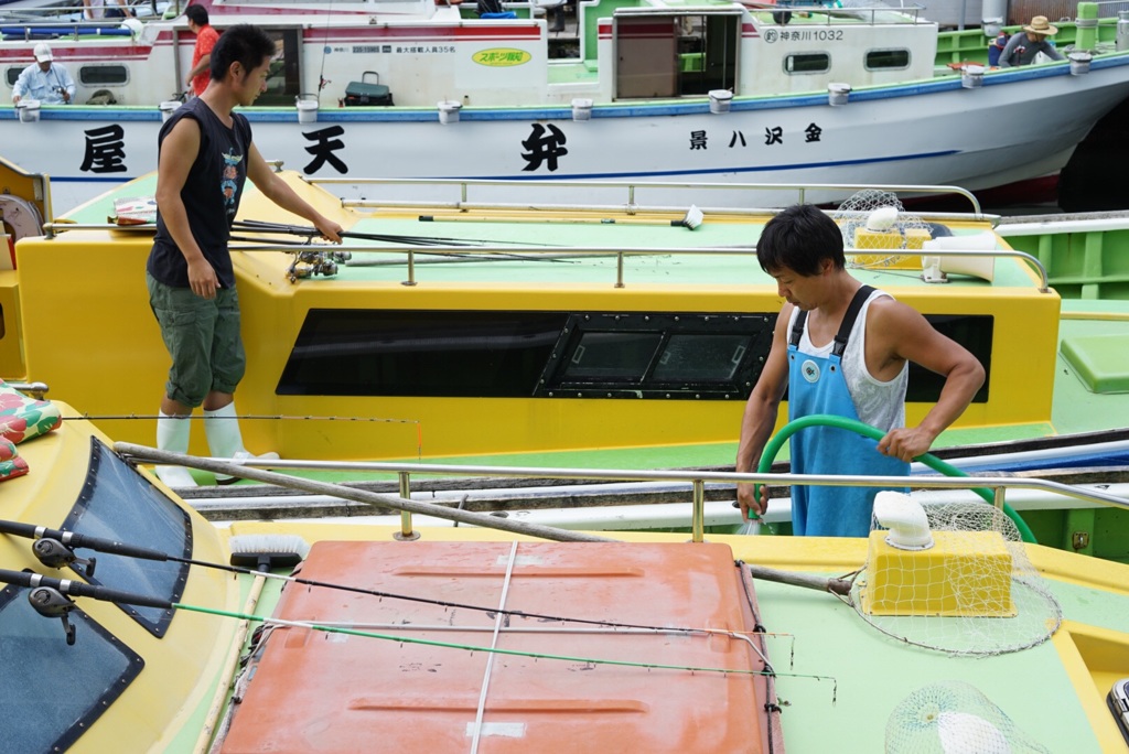 船の掃除