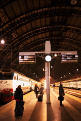 ミラノ中央駅　冬