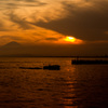 江ノ島港の夕日