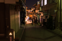 夜の江ノ島商店街
