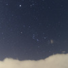 雲に隠れる寸前のオリオン