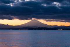 江ノ島大橋から見た富士