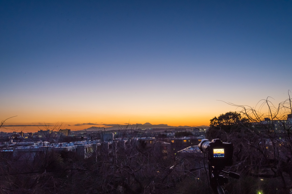 非日常の夕景