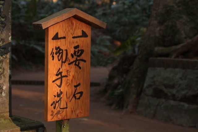輝く案内板