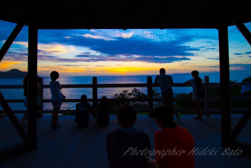 座間味島の夕陽