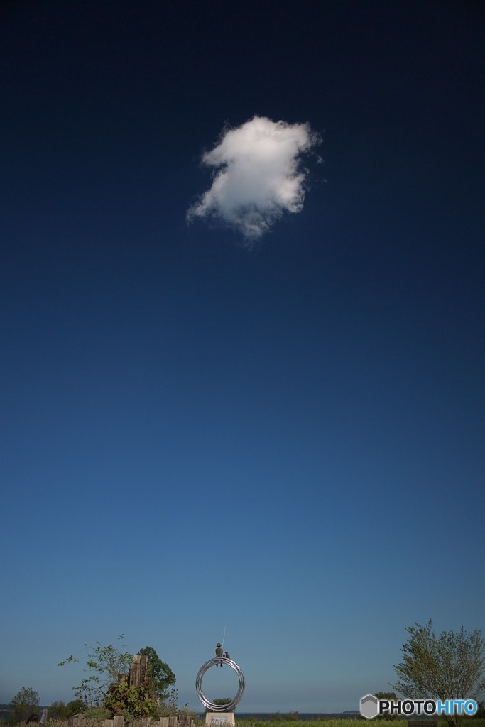 雲ひとつある青空　＋　　with PL　ＧＦ２+14mm