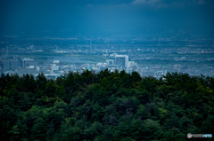 2015/08/30岐阜市百々ヶ峰南斜面標高２７０ｍの展望地からの眺望