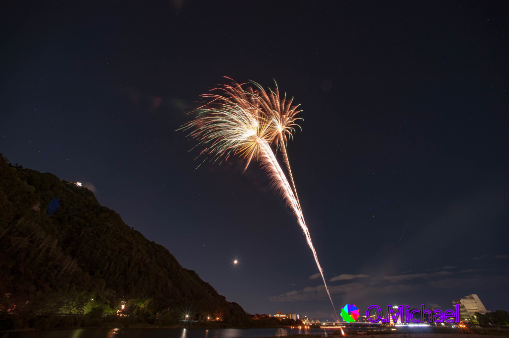 2015/09/18 Cormorant fishing fireworks 