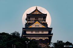 １３夜の月と岐阜城②