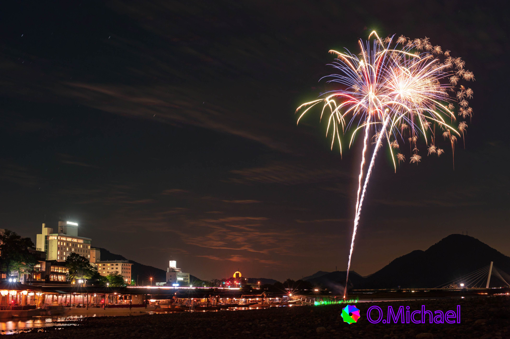 2015/09/30 Cormorant fishing fireworks 