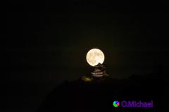 2015/09/28 the super moon and the castle