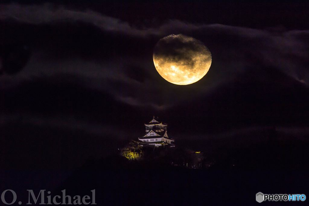 月と岐阜城③