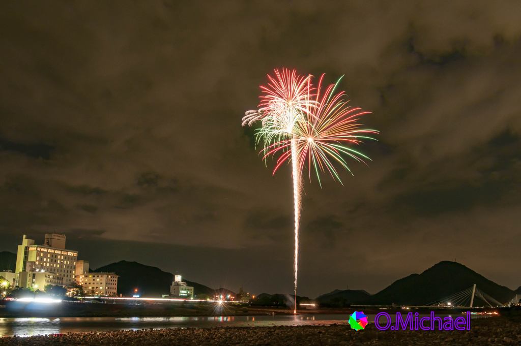 2015/10/06 Cormorant fishing fireworks 