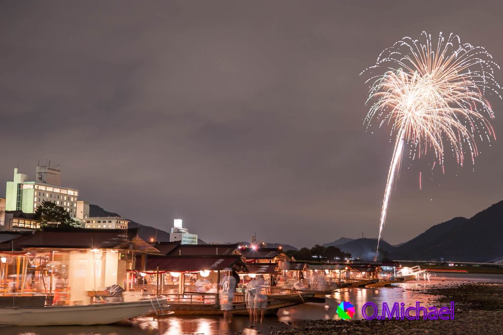 2015/09/23 Cormorant fishing fireworks 