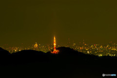 2015/08/12城ヶ峰西方の展望地からぎふチャンのテレビ塔