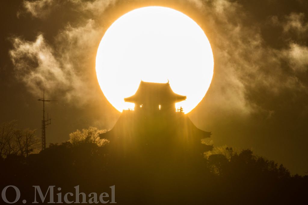 きょうの夕陽②