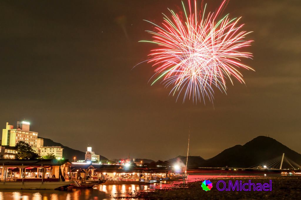 2015/10/05 Cormorant fishing fireworks 