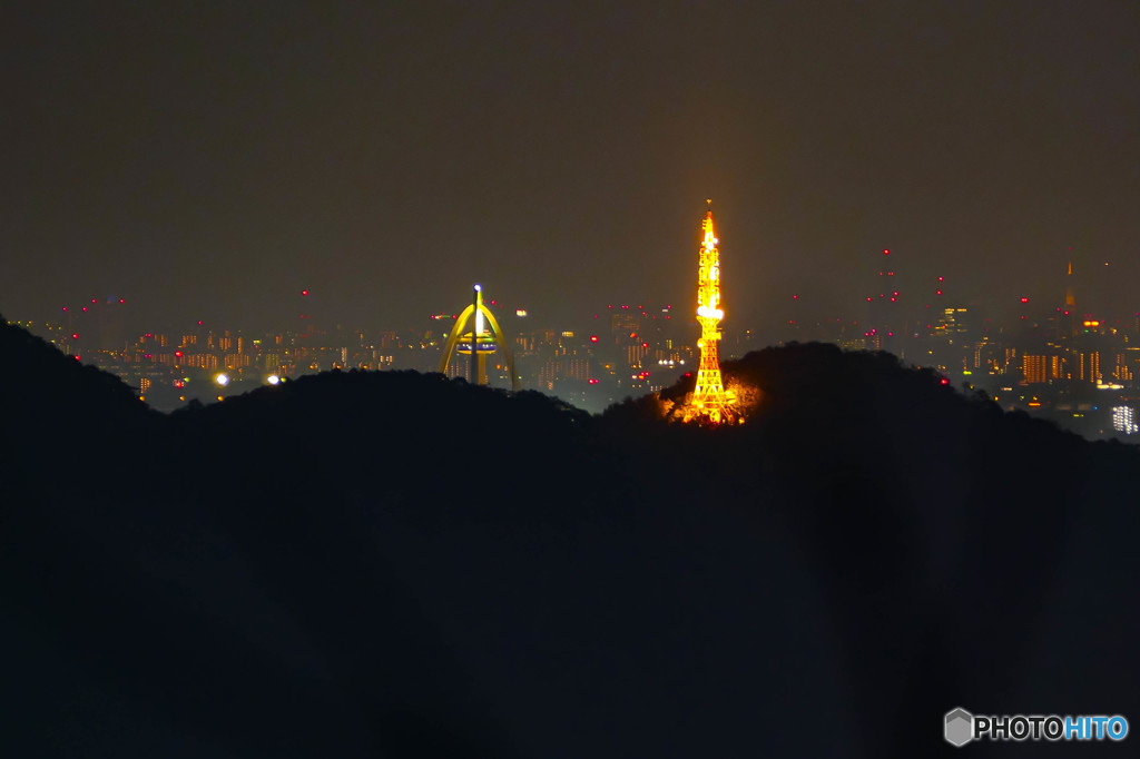 2015/08/12城ヶ峰西方の展望地からぎふチャンのテレビ塔Ⅱ