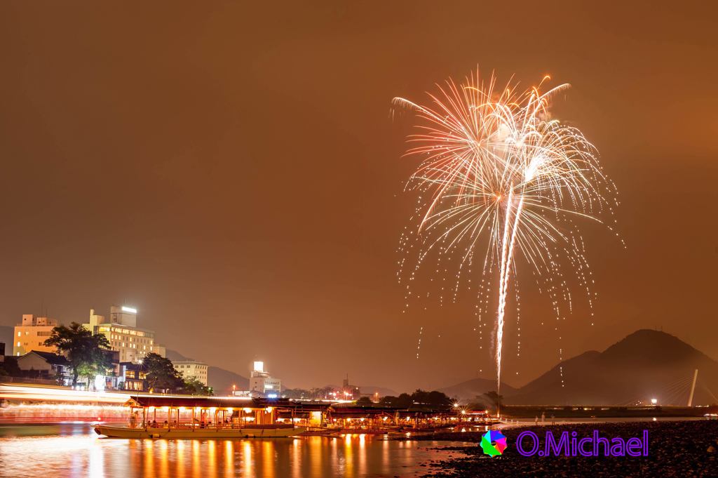 2015/09/16 Cormorant fishing fireworks