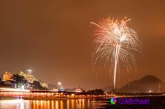 2015/09/16 Cormorant fishing fireworks