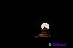 2015/09/28 the super moon and the castle