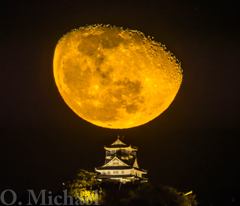 月と岐阜城⑤