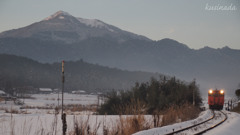 雪景色の中