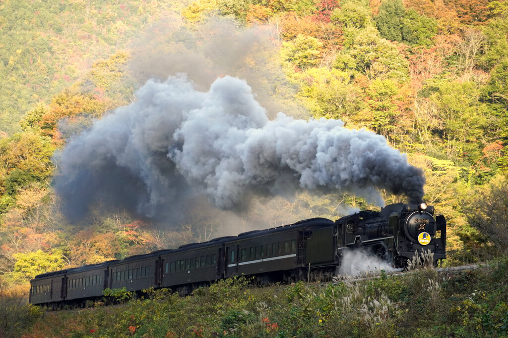 紅葉の煙