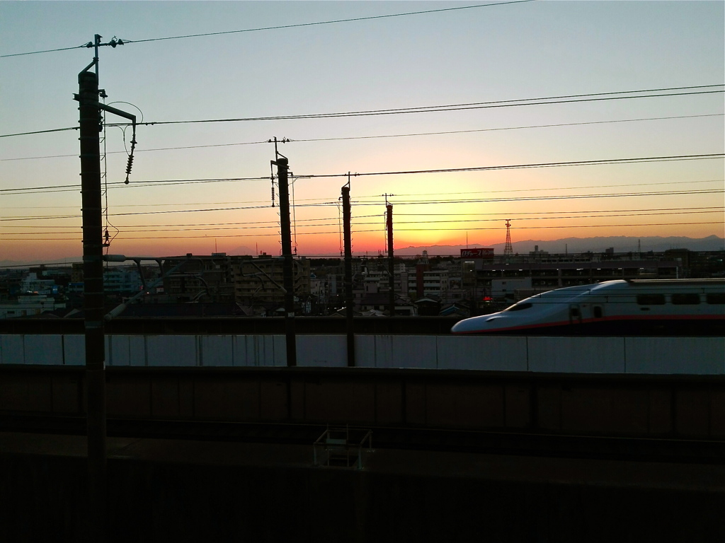 夕陽新幹線