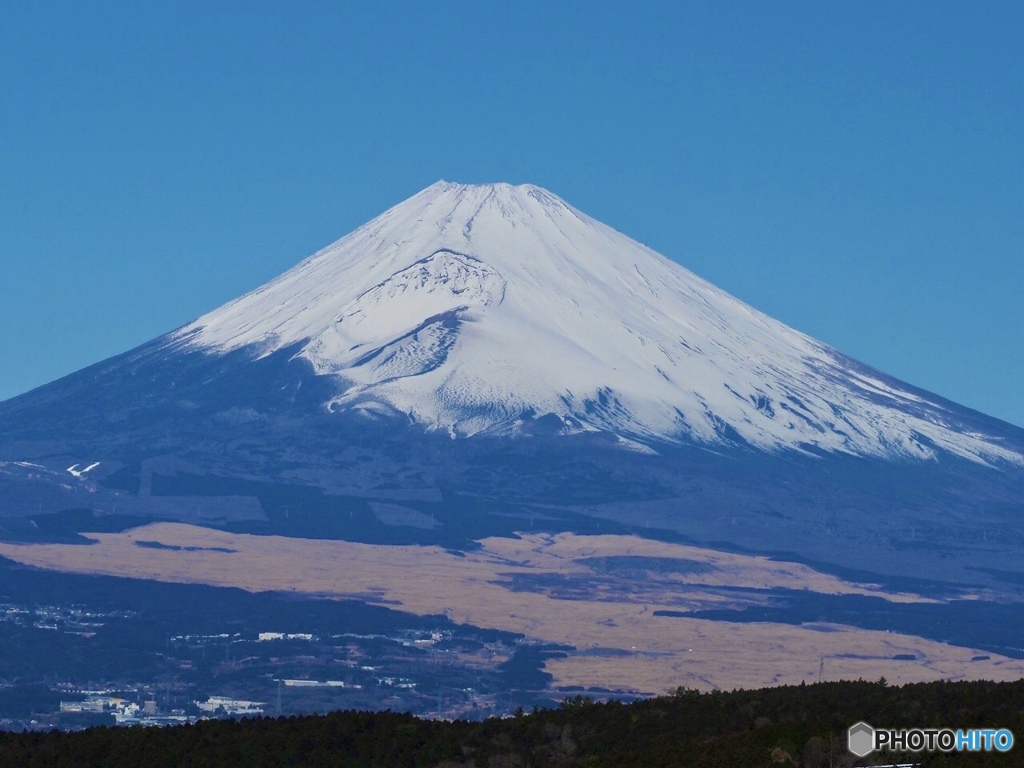 故郷の三島からの富士山