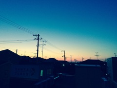 夕方から夜へ