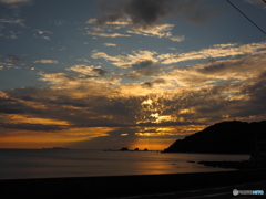 夕空から降り注ぐヒカリ