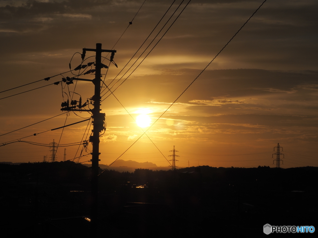 夕陽に照らされて･･･