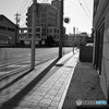 静止した街