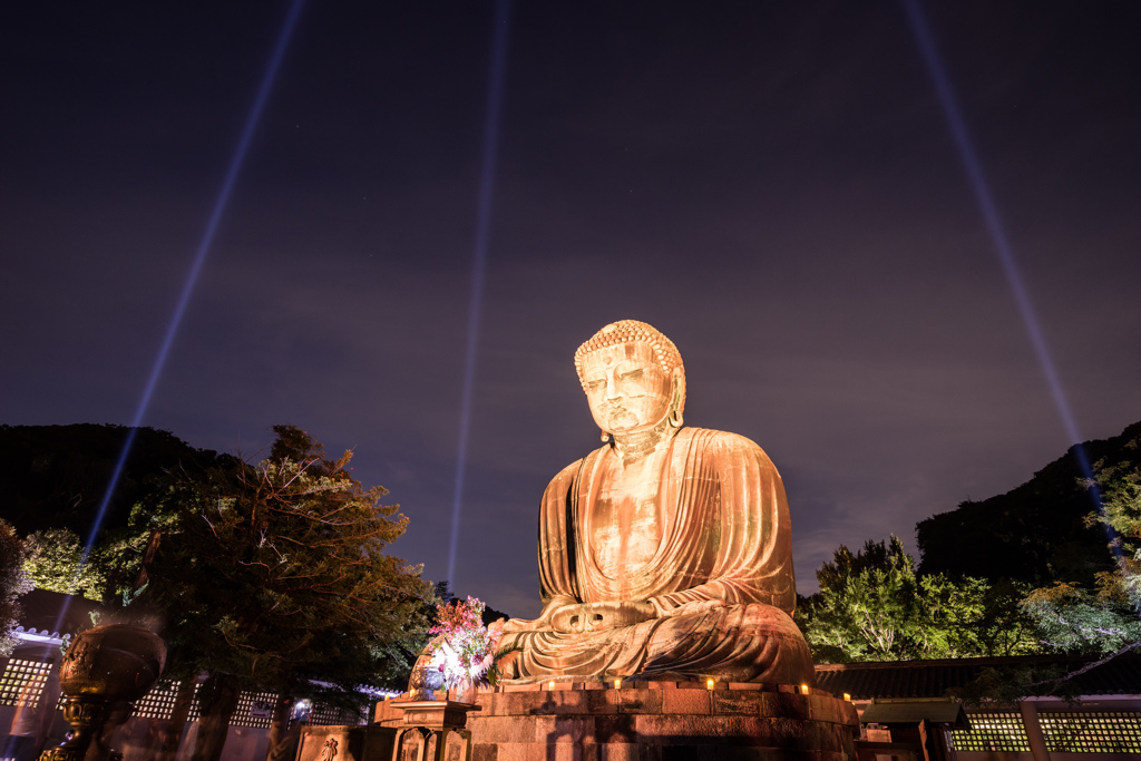 かまくら長谷の灯り（高徳院 大仏）
