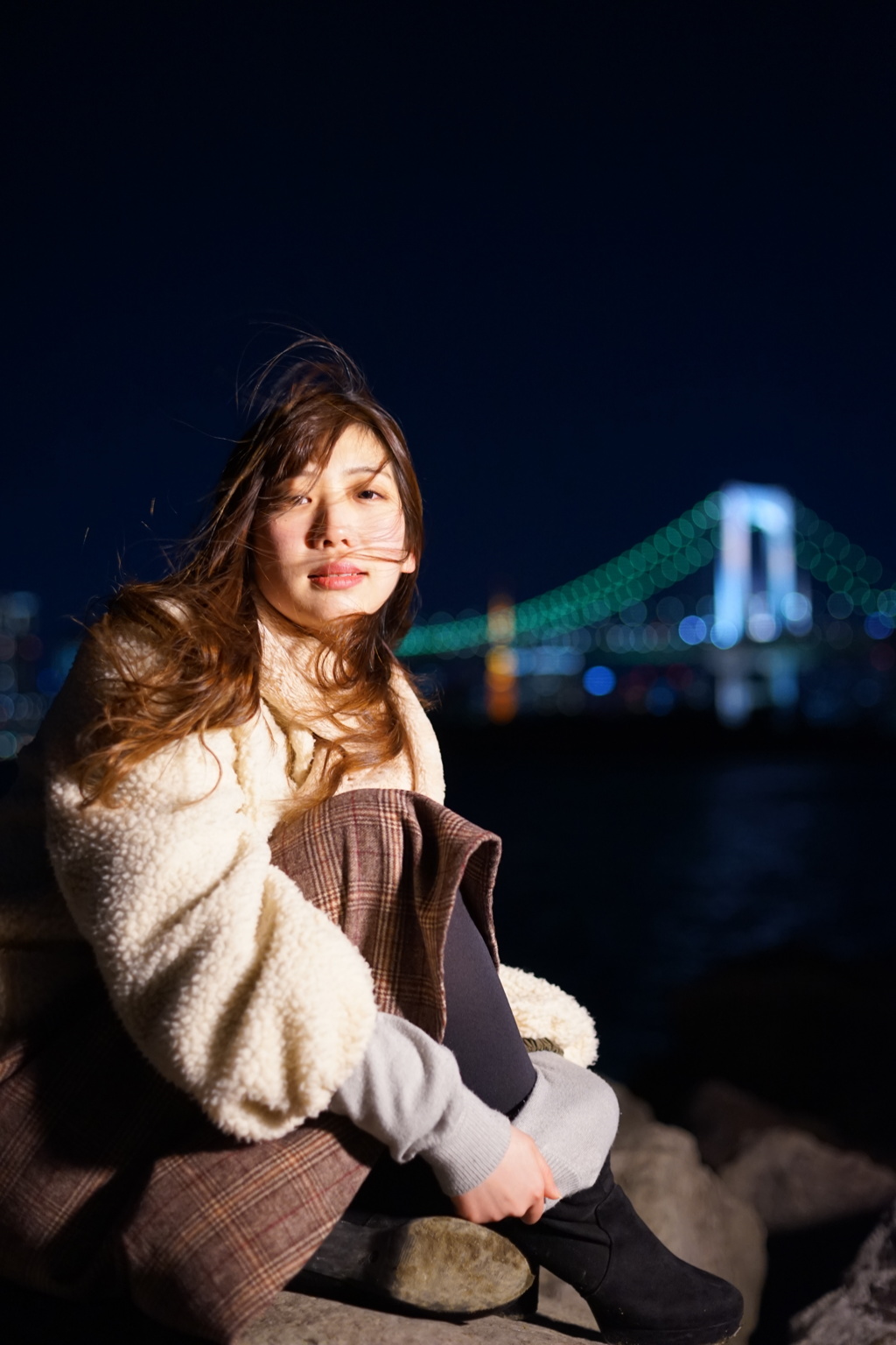 お台場の夜に