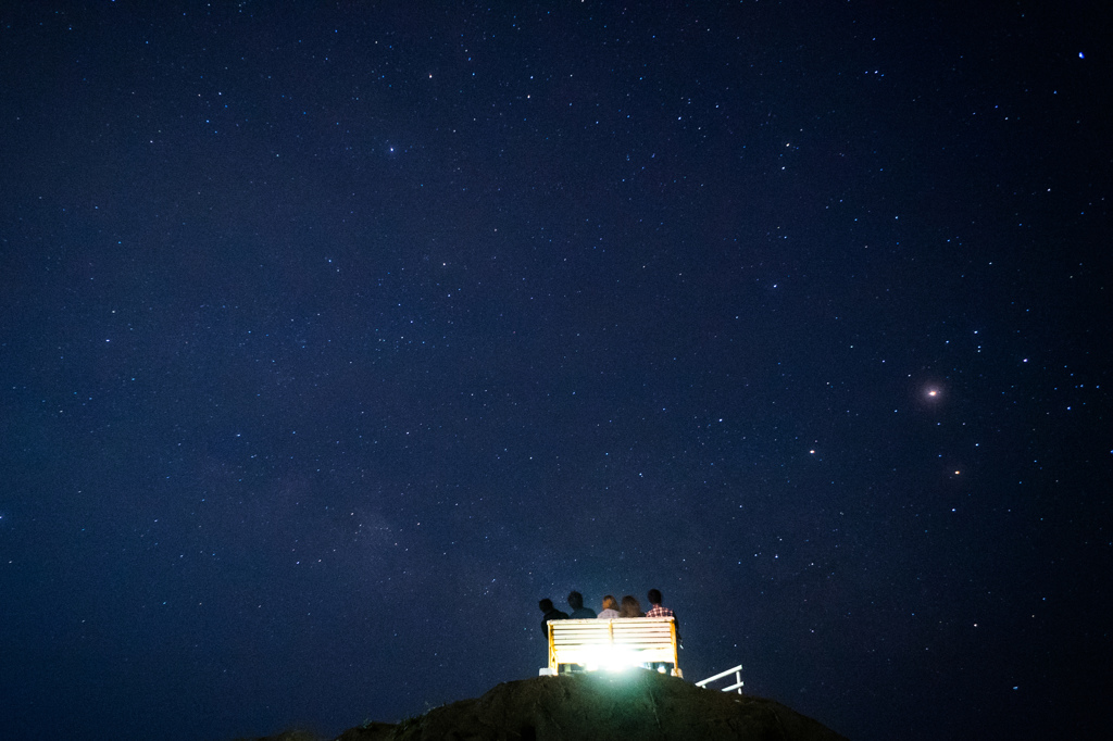 5人で見る星空