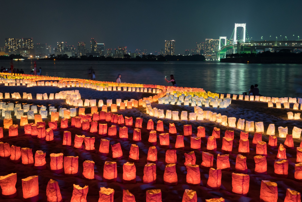 海の灯まつり Inお台場18 夜 By 朋 Id 写真共有サイト Photohito