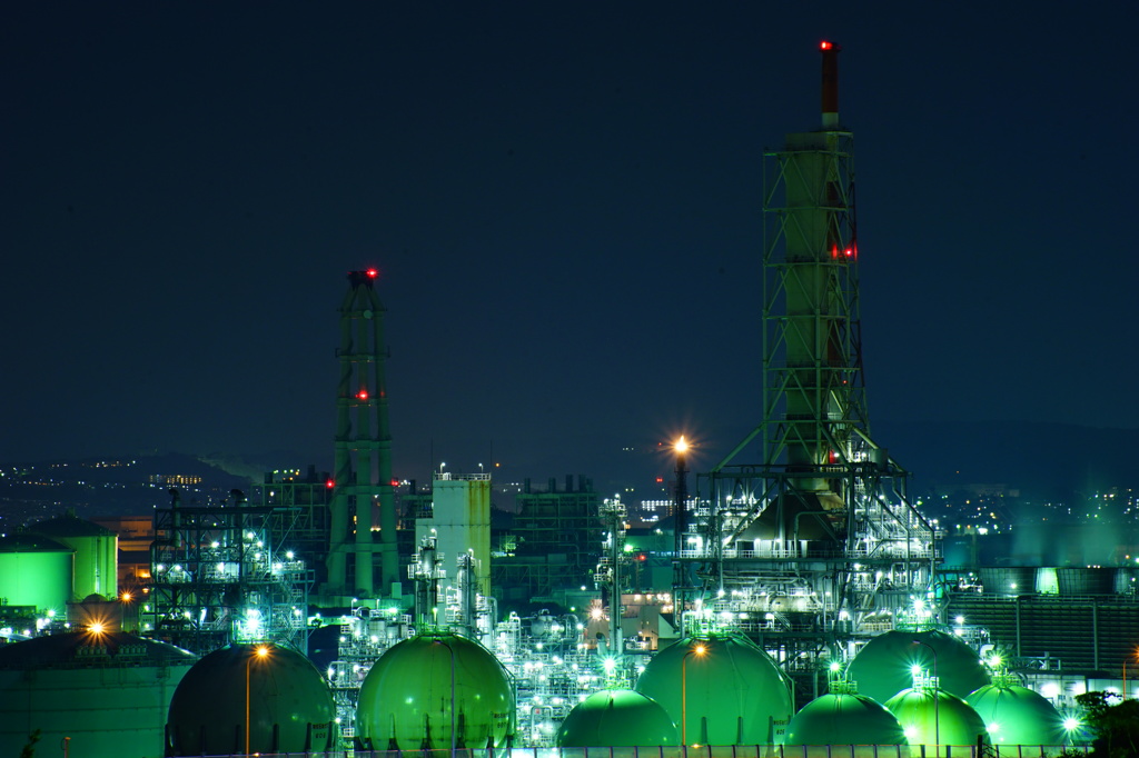 根岸製油所夜景