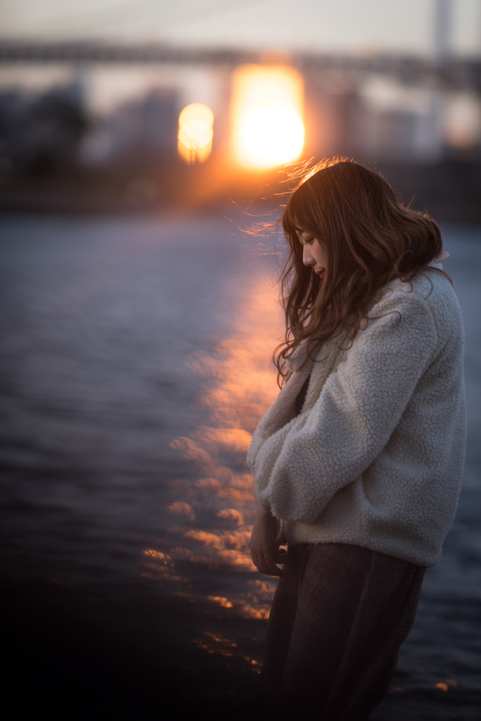 夕暮れ時にたたずむ・・・