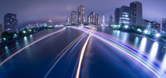 Rounded light trails