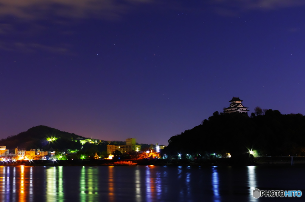 夜明けのマジックアワー犬山城