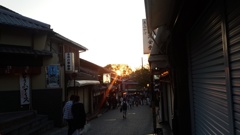 京都の夕暮れ