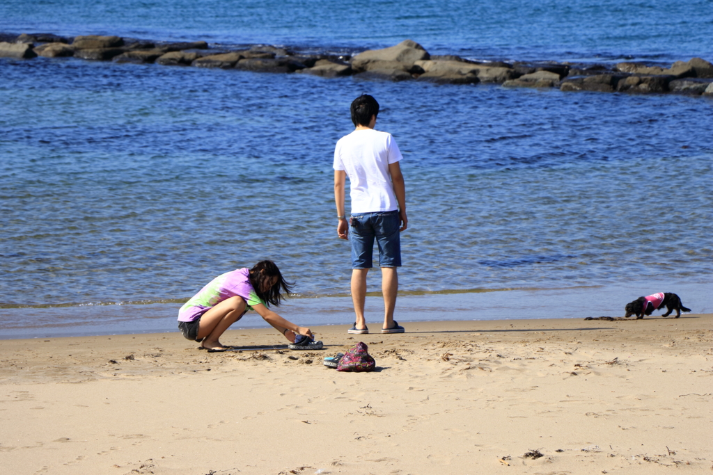 浜辺の休日
