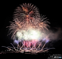 釈迦堂川の花火