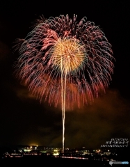 釈迦堂川の花火