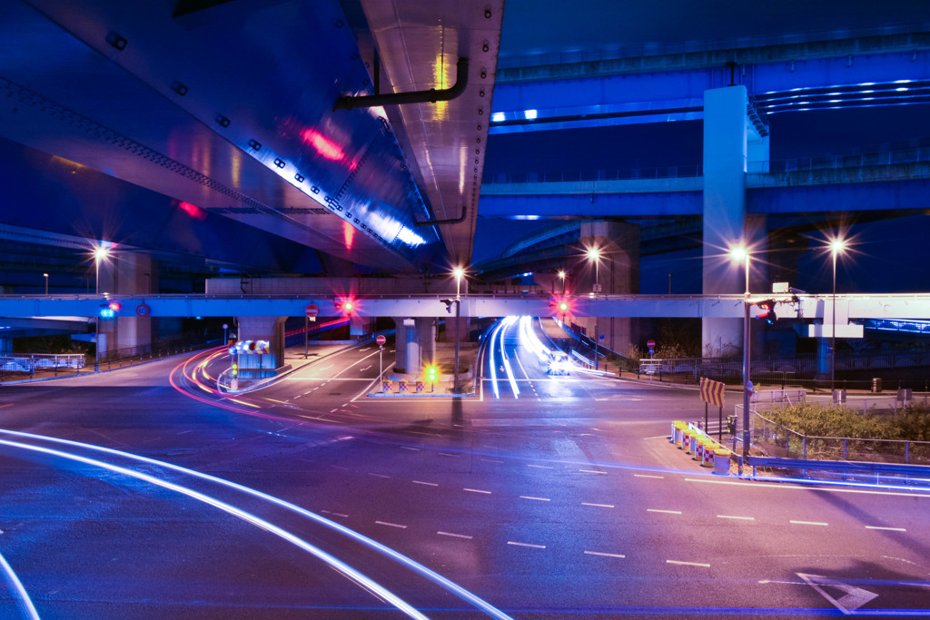 midnight bule in KUMIYAMA JCT