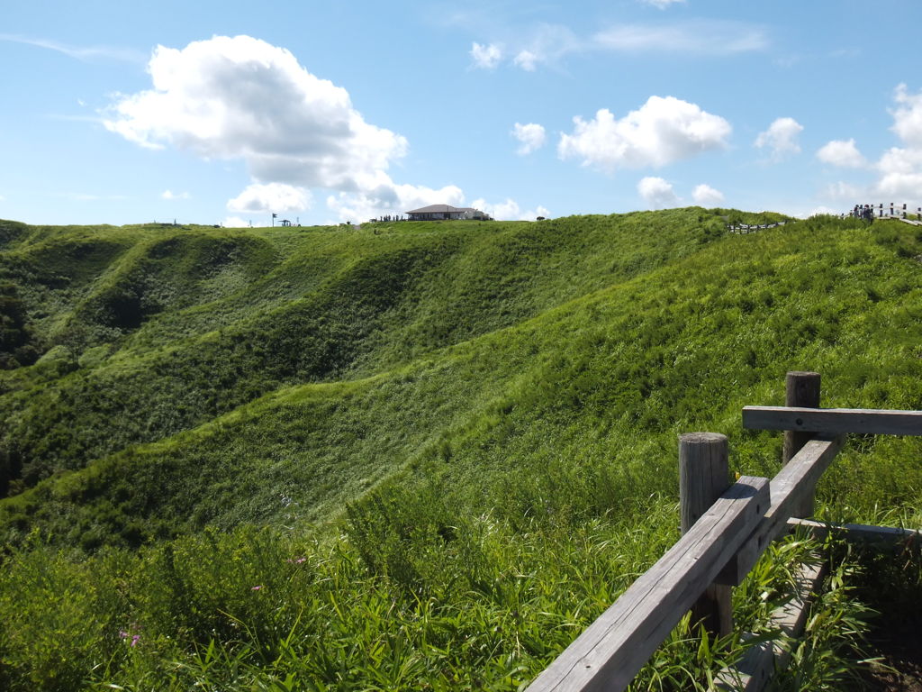 西湯浦園地展望所から振り返る