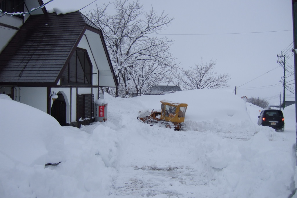 駐車場除雪