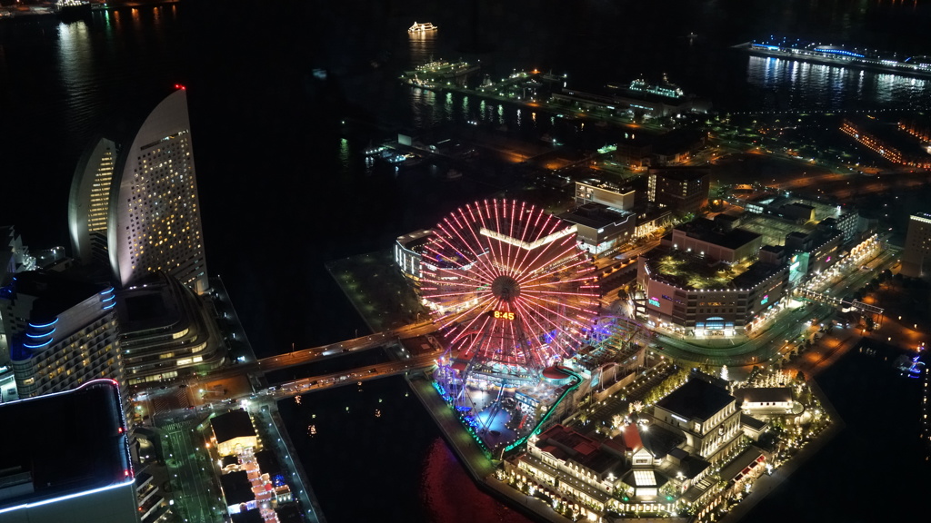 横浜ランドマークタワー69階からの夜景